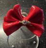 Rouge NL 08   broche pierre 5 cms