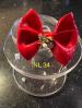 Rouge NL 34 abeille or et noir perle 4 cms